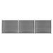 Set panouri gard, 526x146 cm, gri, WPC - WALTI WALTI