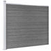 Set panouri gard, 526x146 cm, gri, WPC - WALTI WALTI