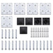 Set panouri gard, 699x146 cm, gri, WPC - WALTI WALTI