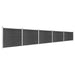 Set panouri gard, 872x146 cm, gri, WPC - WALTI WALTI