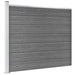 Set panouri gard, 872x146 cm, gri, WPC - WALTI WALTI