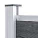Set panouri gard, 872x146 cm, gri, WPC - WALTI WALTI