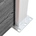 Set panouri gard, 872x146 cm, gri, WPC - WALTI WALTI