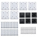Set panouri gard, 872x146 cm, gri, WPC - WALTI WALTI