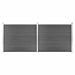 Set panouri gard, 353x146 cm, negru, WPC - WALTI WALTI