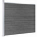 Set panouri gard, 353x146 cm, negru, WPC - WALTI WALTI