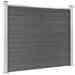 Set panouri gard, 353x146 cm, negru, WPC - WALTI WALTI