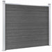 Set panouri gard, 526x146 cm, negru, WPC - WALTI WALTI