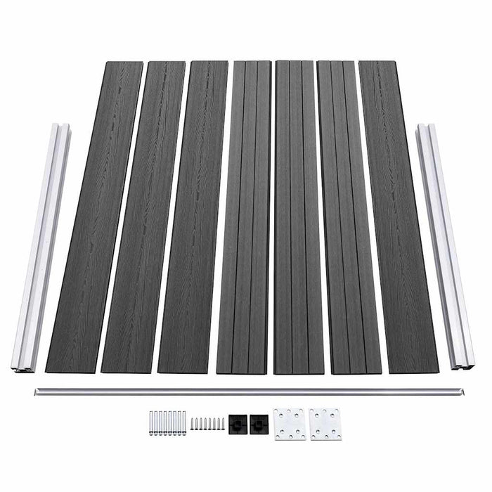 Set panouri gard, 526x146 cm, negru, WPC - WALTI WALTI