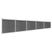 Set panouri gard, 872x146 cm, negru, WPC - WALTI WALTI