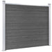 Set panouri gard, 872x146 cm, negru, WPC - WALTI WALTI