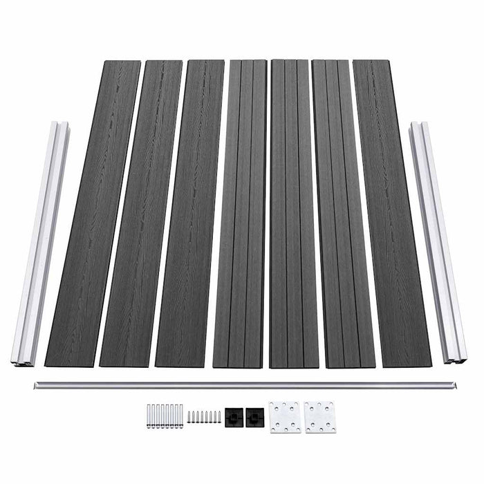 Set panouri gard, 872x146 cm, negru, WPC - WALTI WALTI