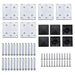 Set panouri gard, 872x146 cm, negru, WPC - WALTI WALTI