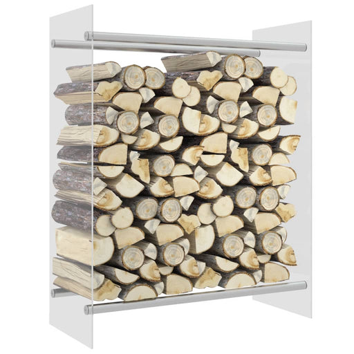 Rastel lemne de foc transparent 80x35x100 cm sticlă securizată - WALTI WALTI