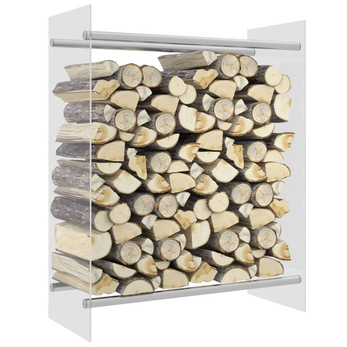 Rastel lemne de foc transparent 80x35x100 cm sticlă securizată - WALTI WALTI