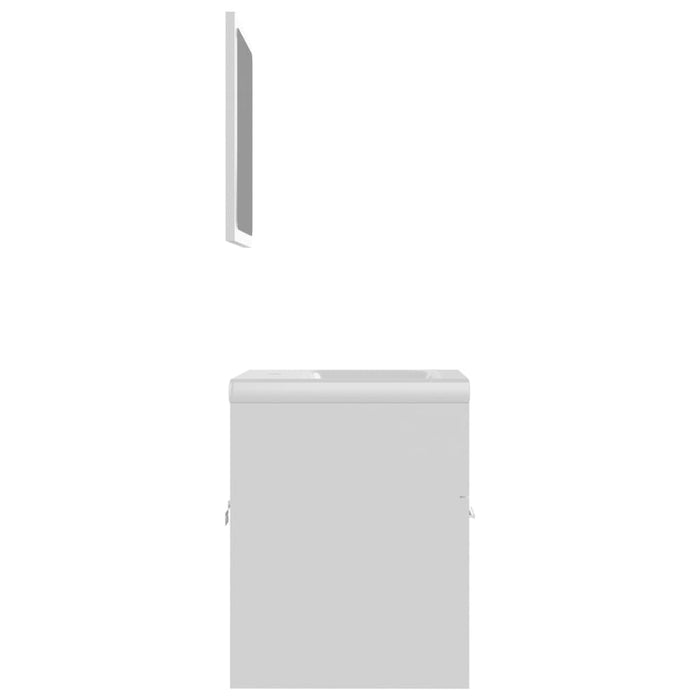 Set mobilier de baie, alb, lemn prelucrat - WALTI WALTI