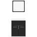 Set mobilier de baie, negru, lemn prelucrat - WALTI WALTI