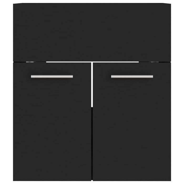 Set mobilier de baie, negru, lemn prelucrat - WALTI WALTI