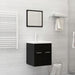 Set mobilier de baie, negru, lemn prelucrat - WALTI WALTI