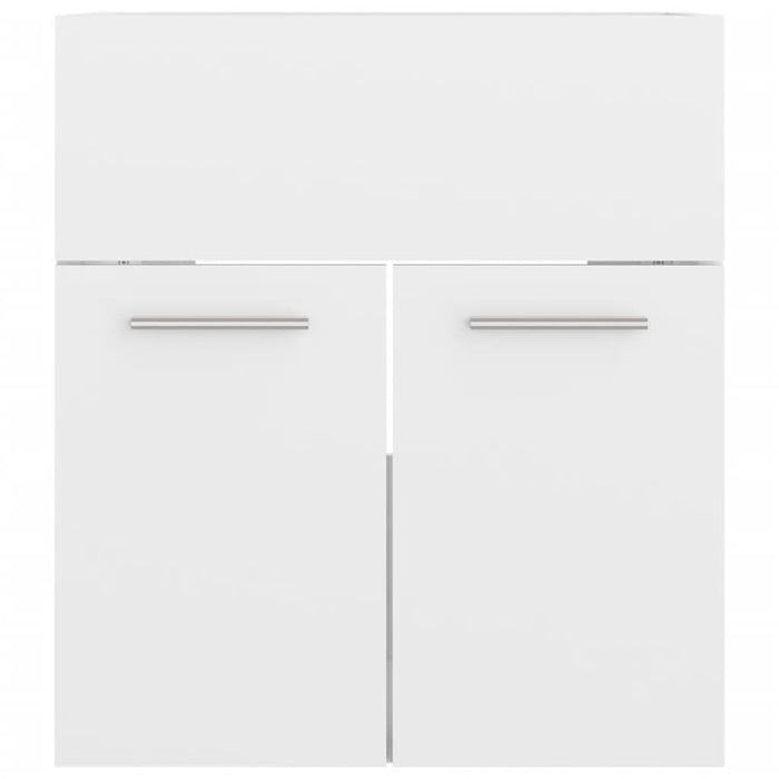 Set mobilier de baie, alb extralucios, lemn prelucrat WALTI