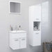 Set mobilier de baie, alb, lemn prelucrat - WALTI WALTI