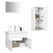 Set mobilier de baie, alb, lemn prelucrat - WALTI WALTI