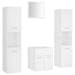 Set mobilier de baie, alb, lemn prelucrat - WALTI WALTI