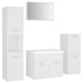 Set mobilier de baie, alb, lemn prelucrat - WALTI WALTI