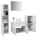 Set mobilier de baie, alb, lemn prelucrat - WALTI WALTI