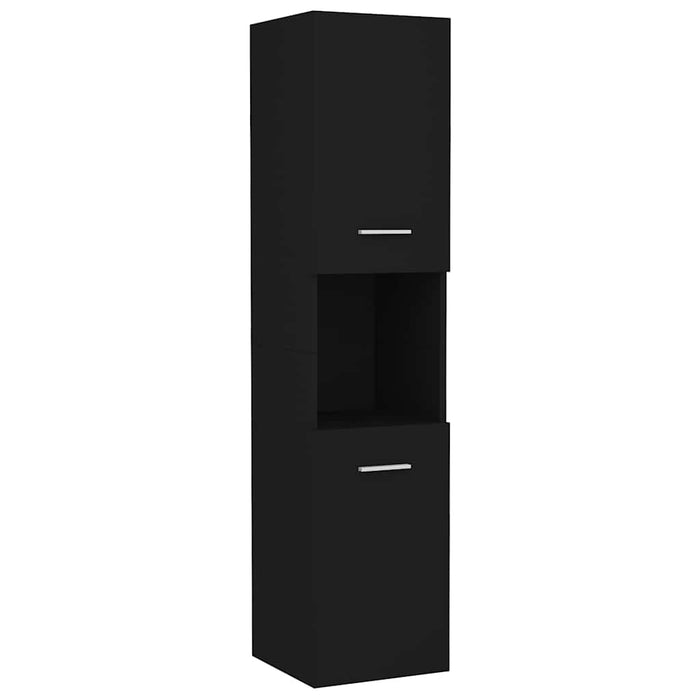 Set mobilier de baie, negru, lemn prelucrat WALTI
