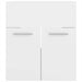 Set mobilier de baie, alb extralucios, lemn prelucrat - WALTI WALTI