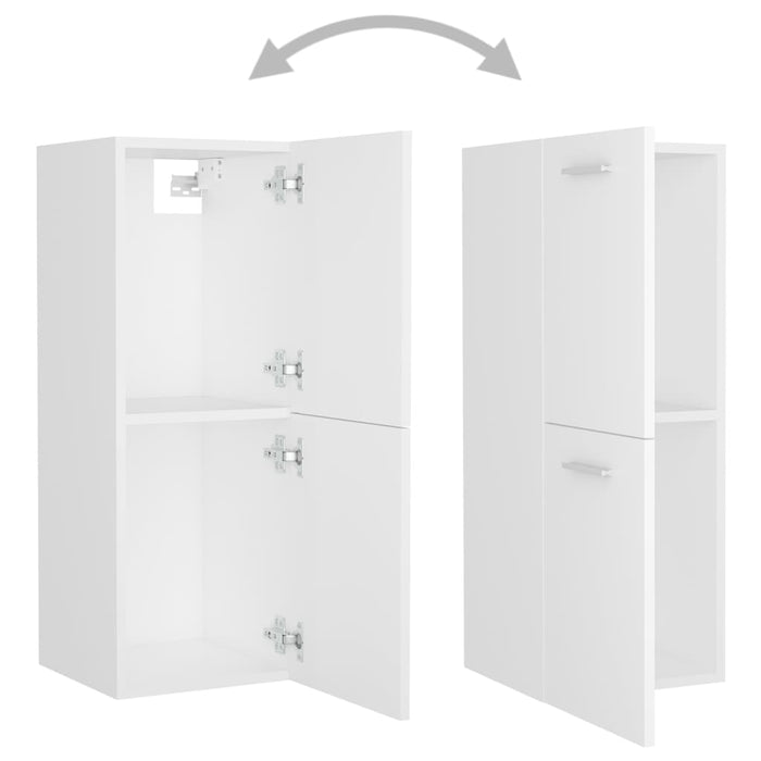 Set mobilier de baie, alb, lemn prelucrat - WALTI WALTI