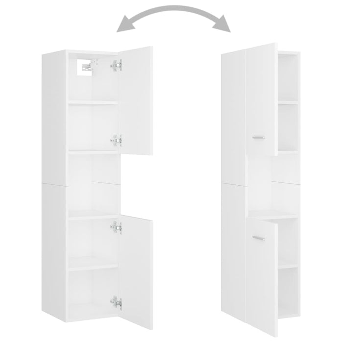 Set mobilier de baie, alb, lemn prelucrat - WALTI WALTI