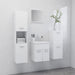 Set mobilier de baie, alb, lemn prelucrat - WALTI WALTI