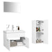 Set mobilier de baie, alb, lemn prelucrat - WALTI WALTI