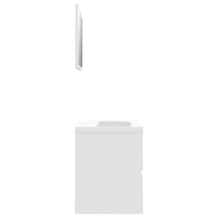 Set mobilier de baie, alb, lemn prelucrat - WALTI WALTI