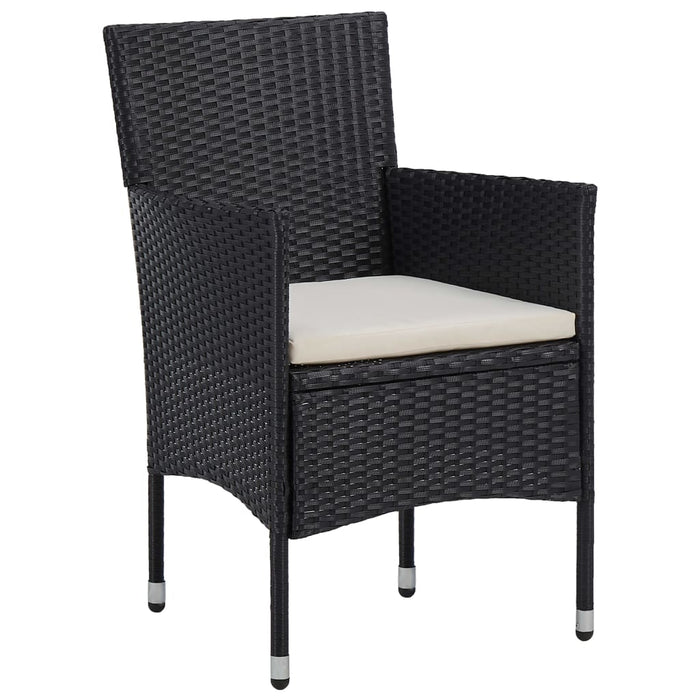 Set mobilier de grădină, 3 piese, negru - WALTI WALTI