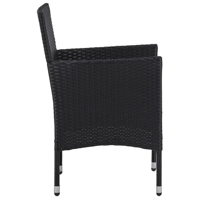 Set mobilier de grădină, 3 piese, negru - WALTI WALTI