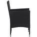 Set mobilier de grădină, 3 piese, negru - WALTI WALTI