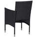Set mobilier de grădină, 3 piese, negru - WALTI WALTI