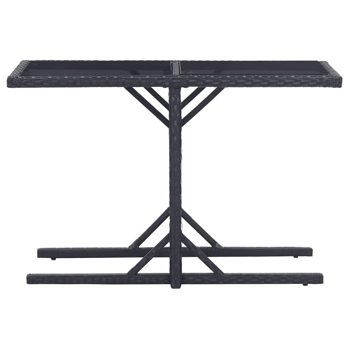 Set mobilier de grădină, 3 piese, negru - WALTI WALTI