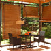 Set mobilier de grădină, 3 piese, negru - WALTI WALTI