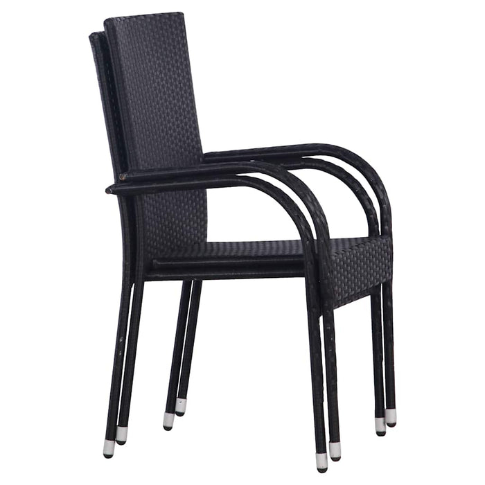 Set mobilier de grădină, 3 piese, negru - WALTI WALTI
