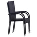 Set mobilier de grădină, 3 piese, negru - WALTI WALTI