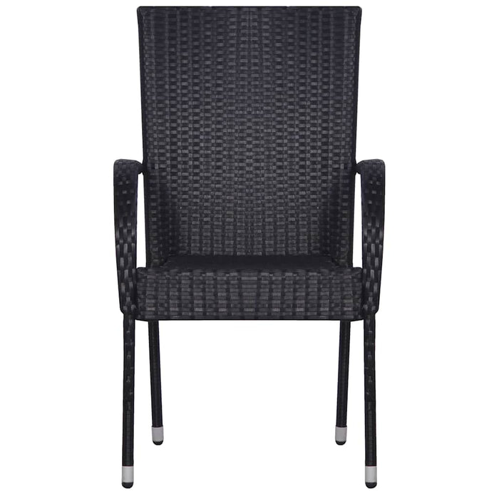 Set mobilier de grădină, 3 piese, negru - WALTI WALTI