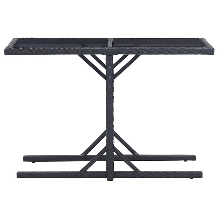 Set mobilier de grădină, 3 piese, negru - WALTI WALTI