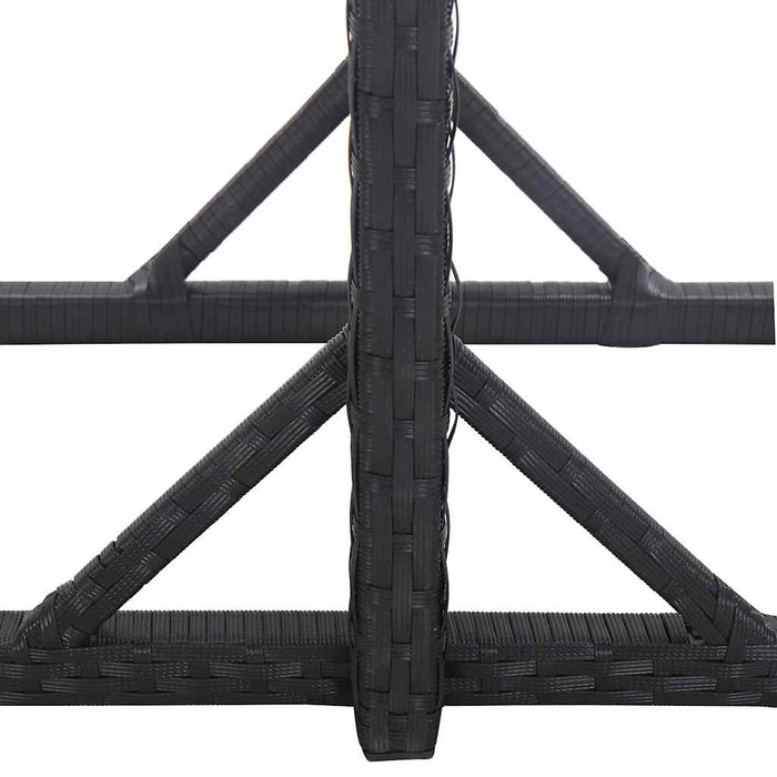 Set mobilier de grădină, 3 piese, negru - WALTI WALTI