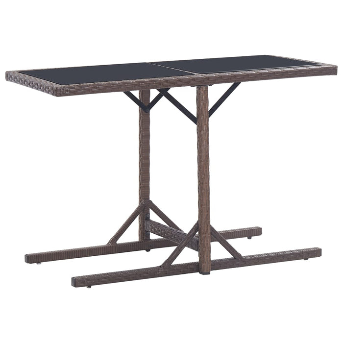 Set mobilier de grădină, 3 piese, maro WALTI