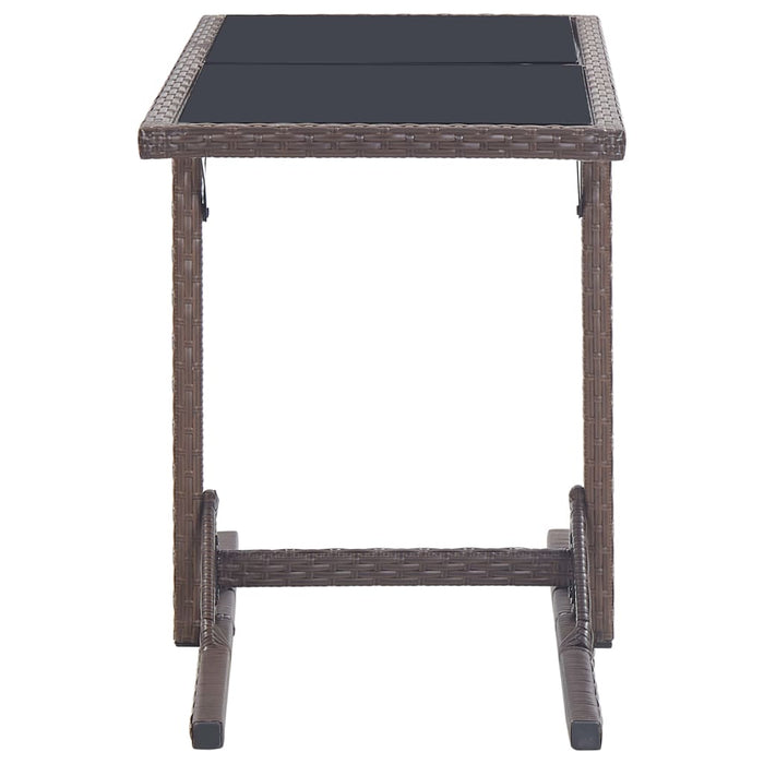 Set mobilier de grădină, 3 piese, maro WALTI