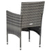 Set mobilier de grădină, 3 piese, gri - WALTI WALTI